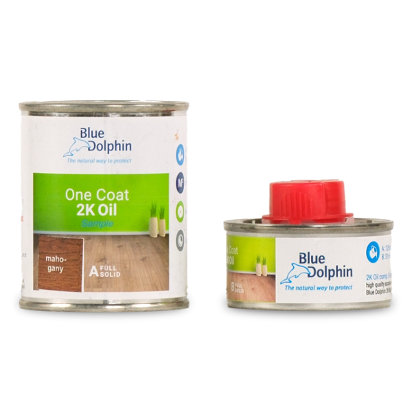 Blue Dolphin One Coat 2 K Mahogany Sample Comp AB 156 ml 01