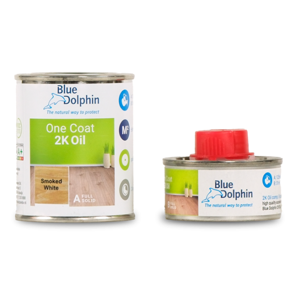 Blue Dolphin One Coat 2 K Smoked White Sample Comp AB 156 ml 01