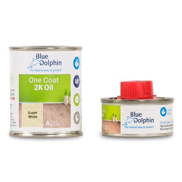 Blue Dolphin One Coat 2 K Super White Sample Comp AB 156 ml 01