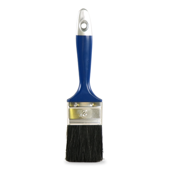 Platte kwast wegwerp zwart 50 mm 01