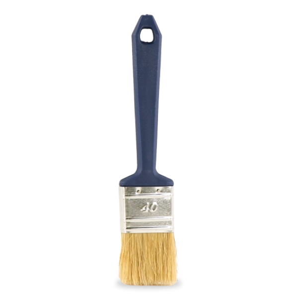 Platte kwast wegwerp Wit 40 mm 01